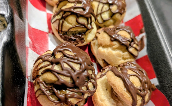 Chocolate mochi donuts
